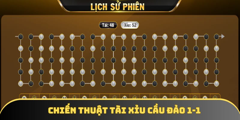 Chiến thuật tài xỉu soi cầu đảo xu hướng 1-1 Chiến thuật tài xỉu soi cầu đảo xu hướng 1-1